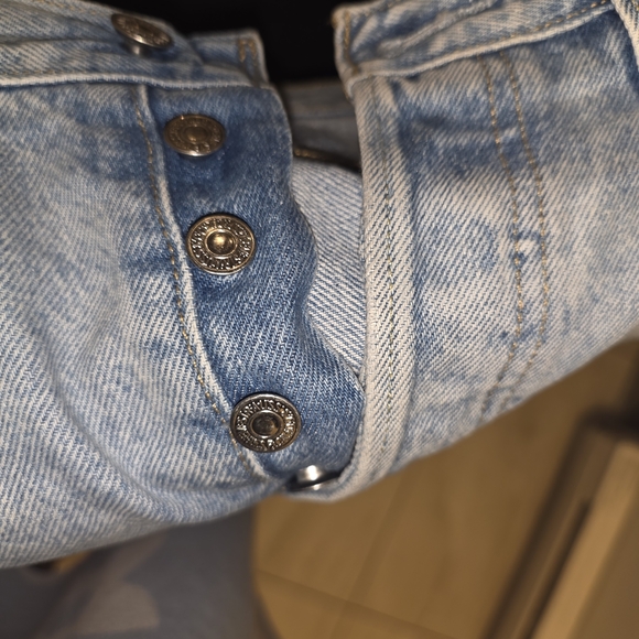 Levi's  501 Premium Straight Leg Jeans with Embellishments - Picture 10 of 11